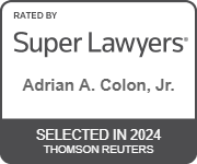 Super lawyer Adrian A.colon, jr. selected in 2024 thomson reuters